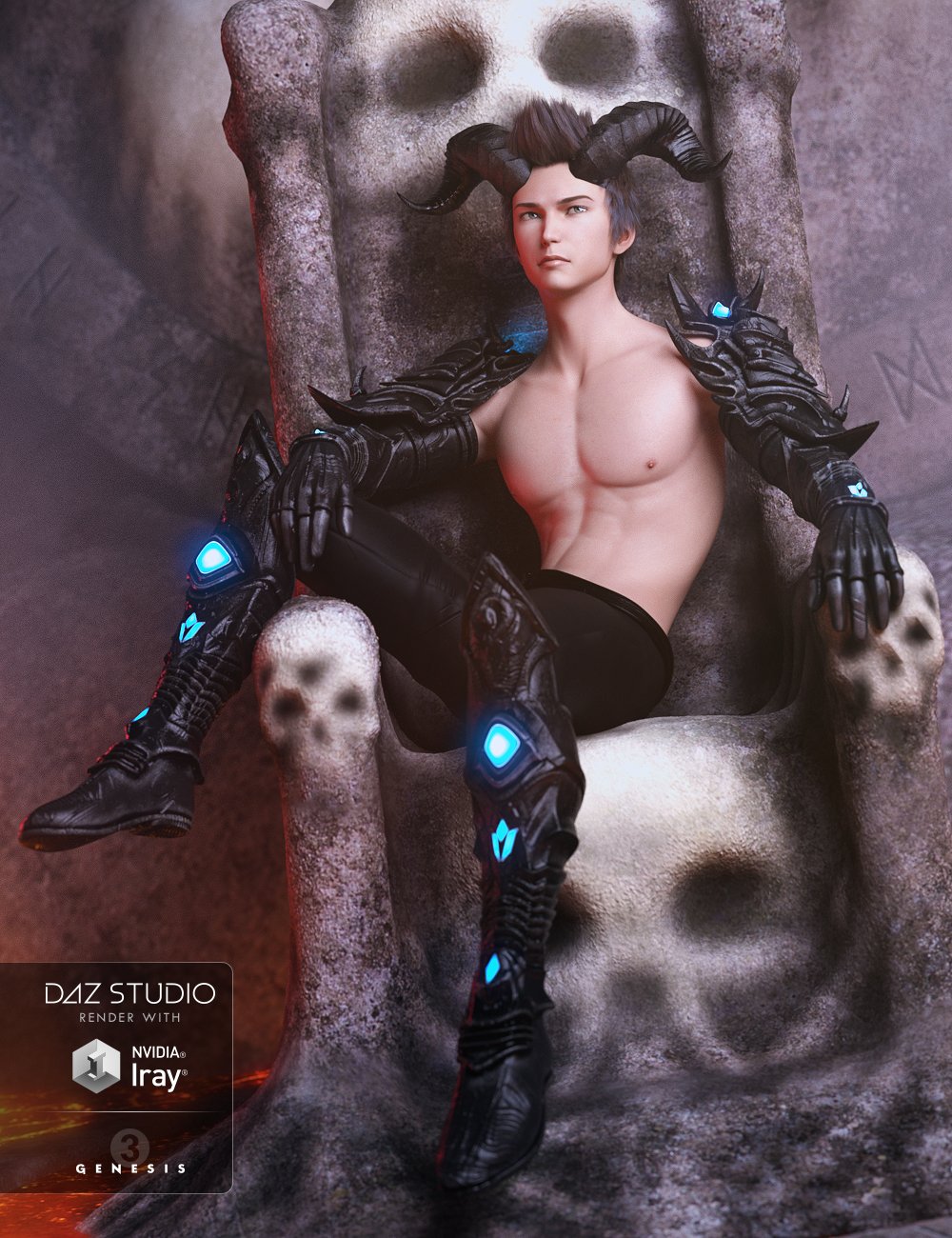 Suneko Outfit for Genesis 3 Male(s) by: MadaSarsa, 3D Models by Daz 3D