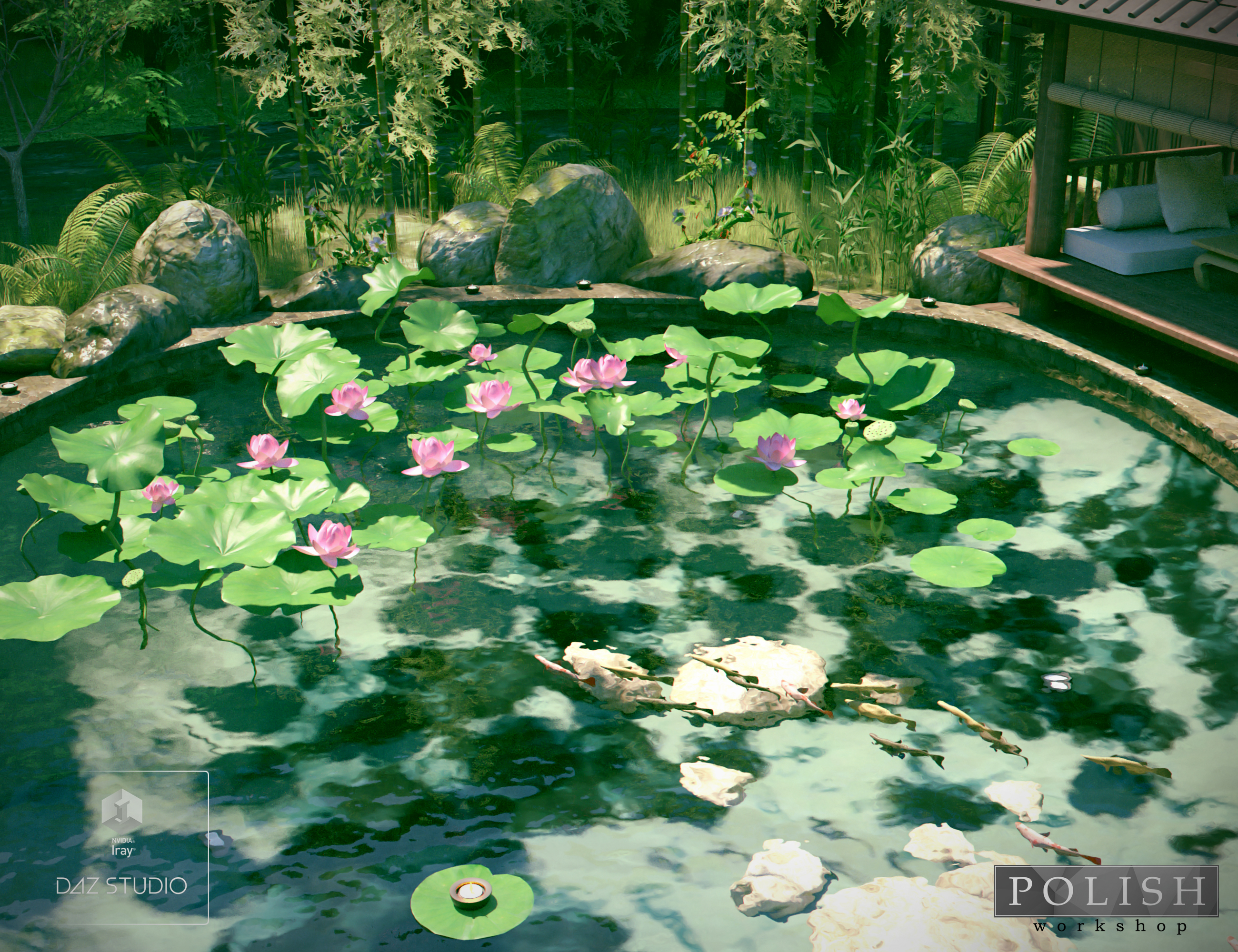 Oriental Breeze Pool by: Polish, 3D Models by Daz 3D