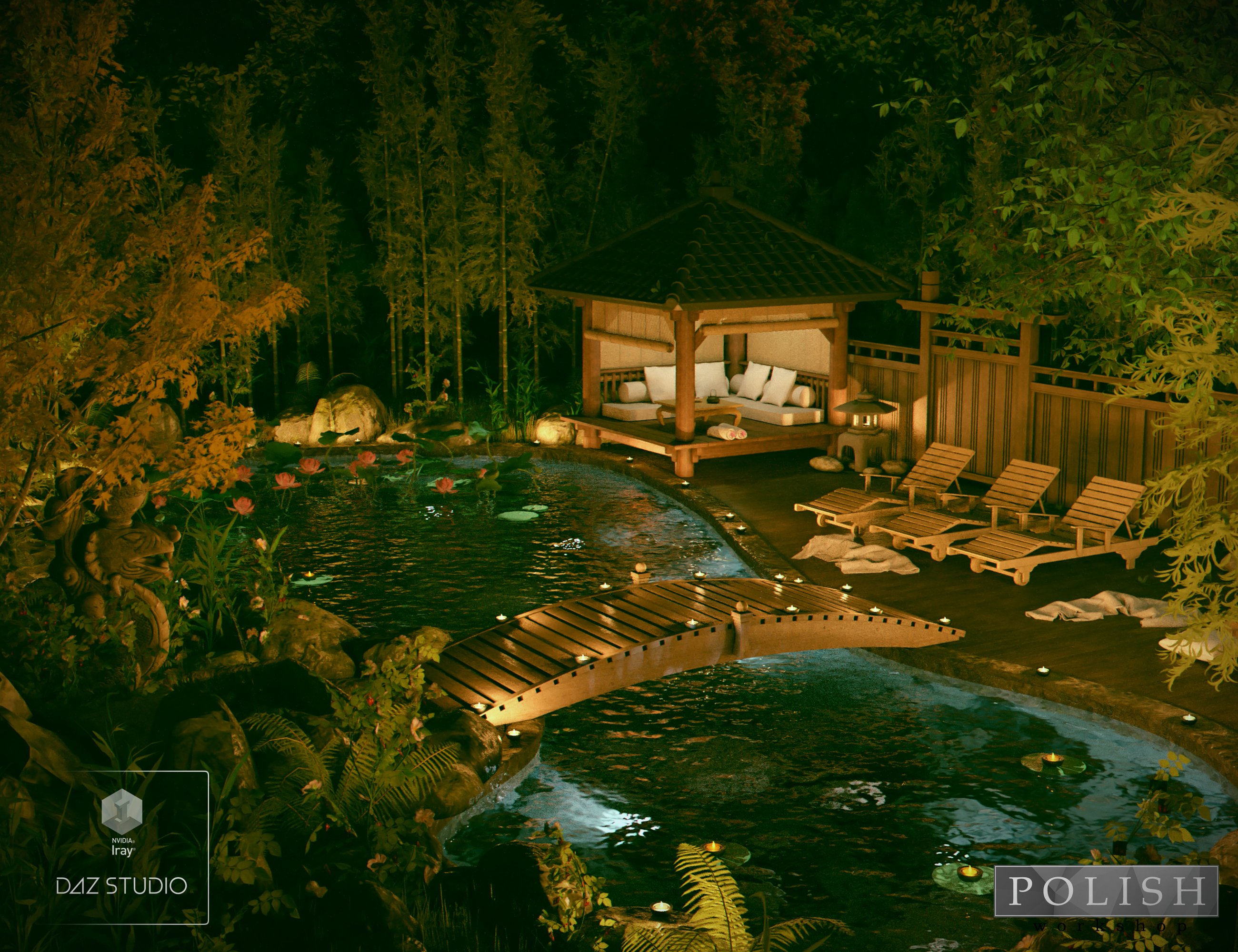 Oriental Breeze Pool Oriental Breeze Pool by: Polish, 3D Models by Daz 3D