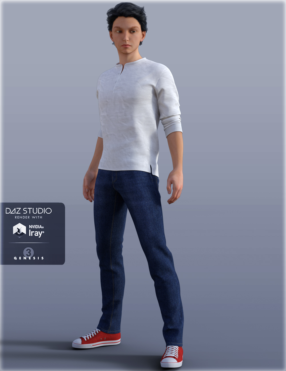 H&C Casual A for Genesis 3 Male(s) by: IH Kang, 3D Models by Daz 3D