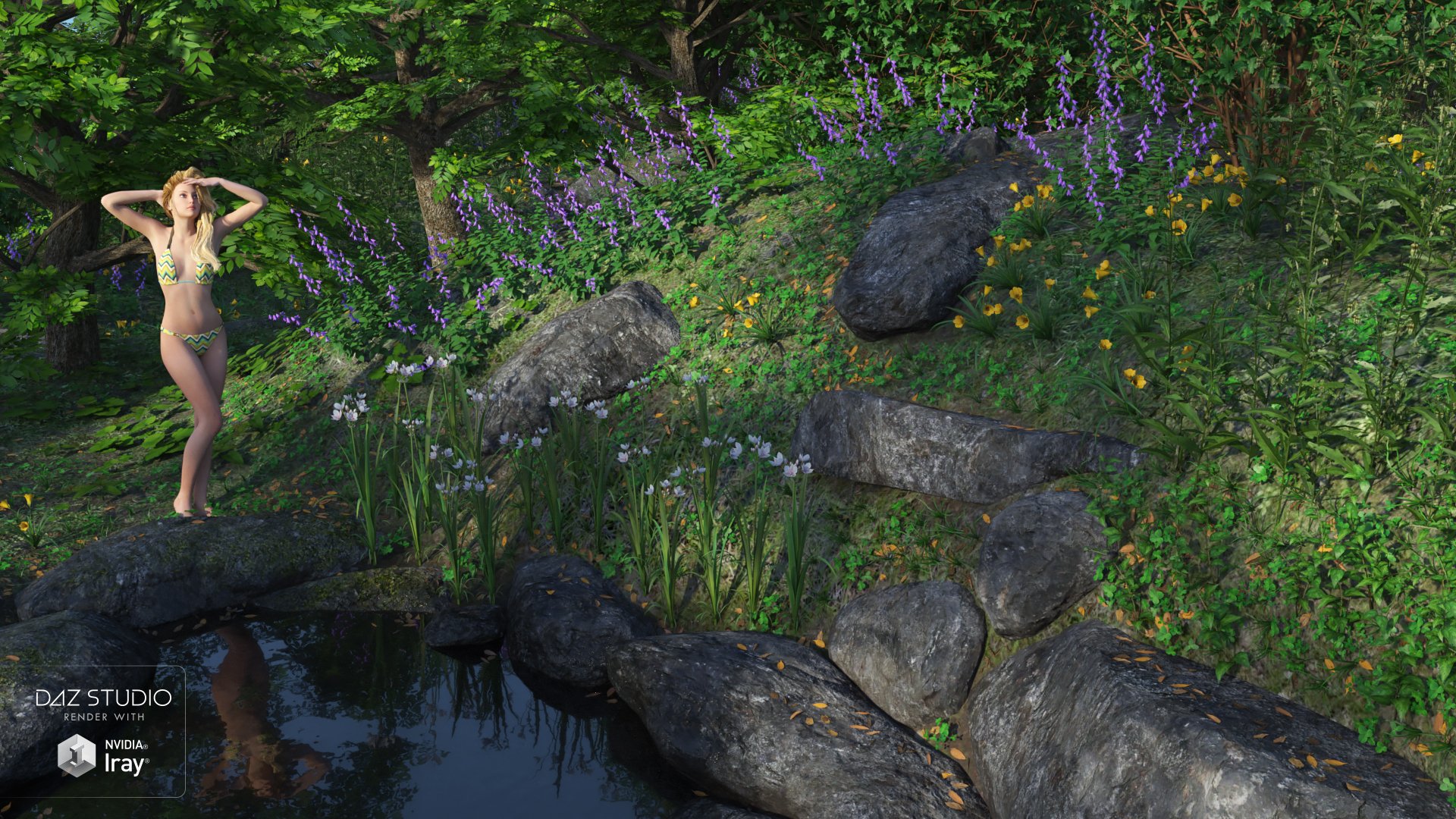 Water Spring Water Spring by: Andrey PestryakovPeanterra, 3D Models by Daz 3D