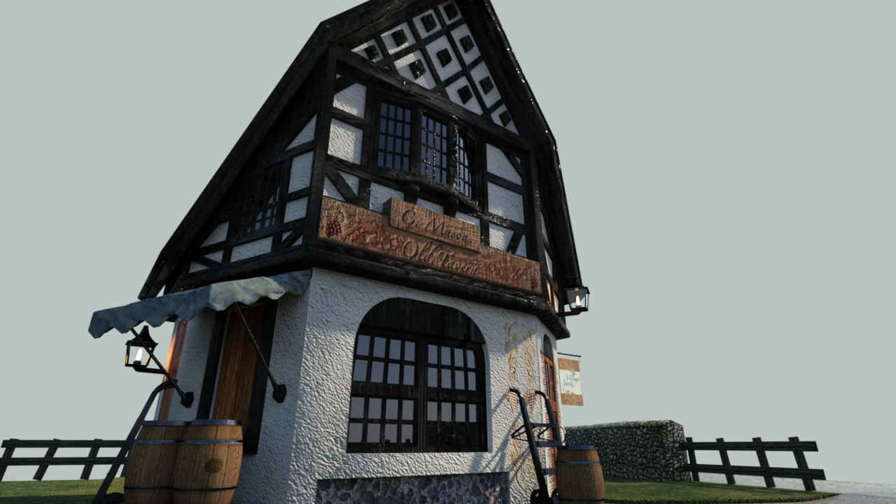 Old Toon Tavern by: PerspectX, 3D Models by Daz 3D
