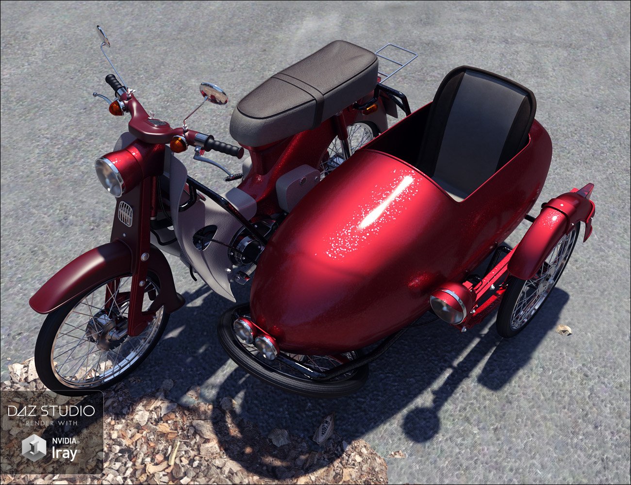 Moped Side Car Moped Side Car by: David BrinnenForbiddenWhispers, 3D Models by Daz 3D