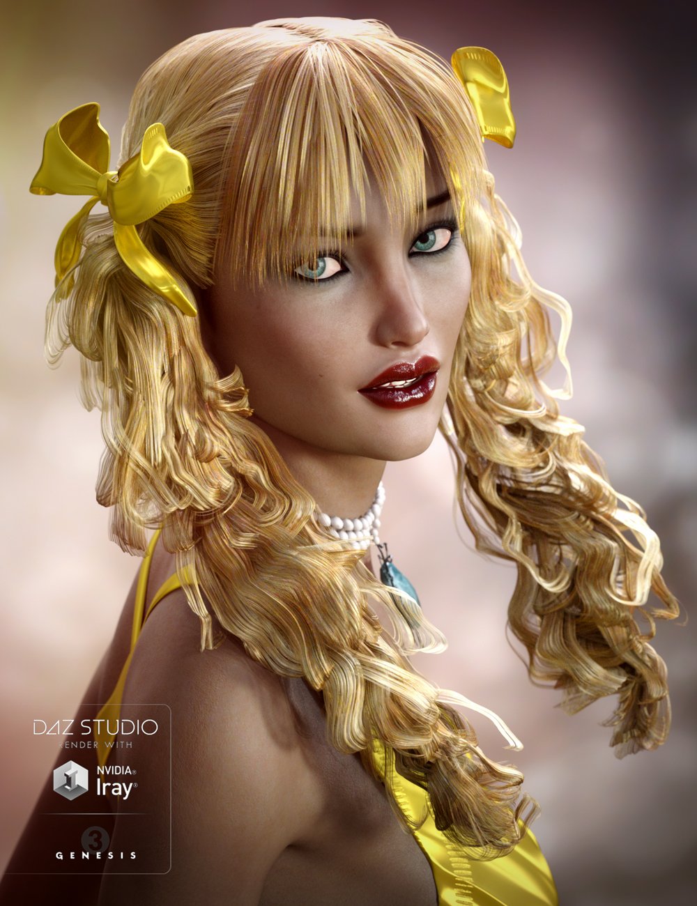 Fayette Hair for Genesis 3 Female(s) by: goldtassel, 3D Models by Daz 3D
