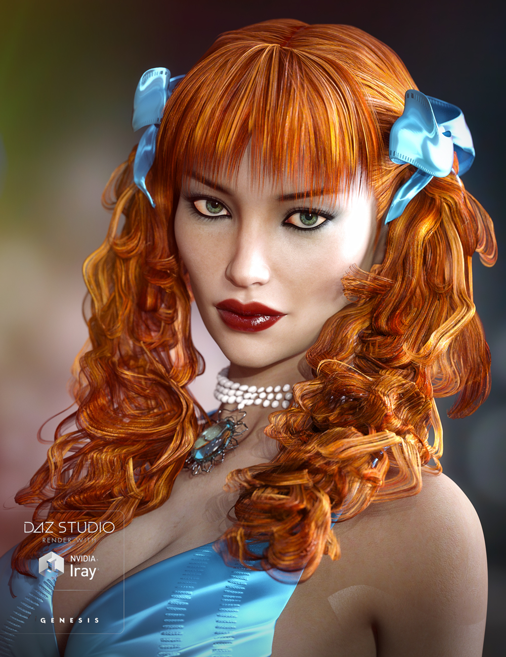 Colors for Fayette Hair by: goldtassel, 3D Models by Daz 3D