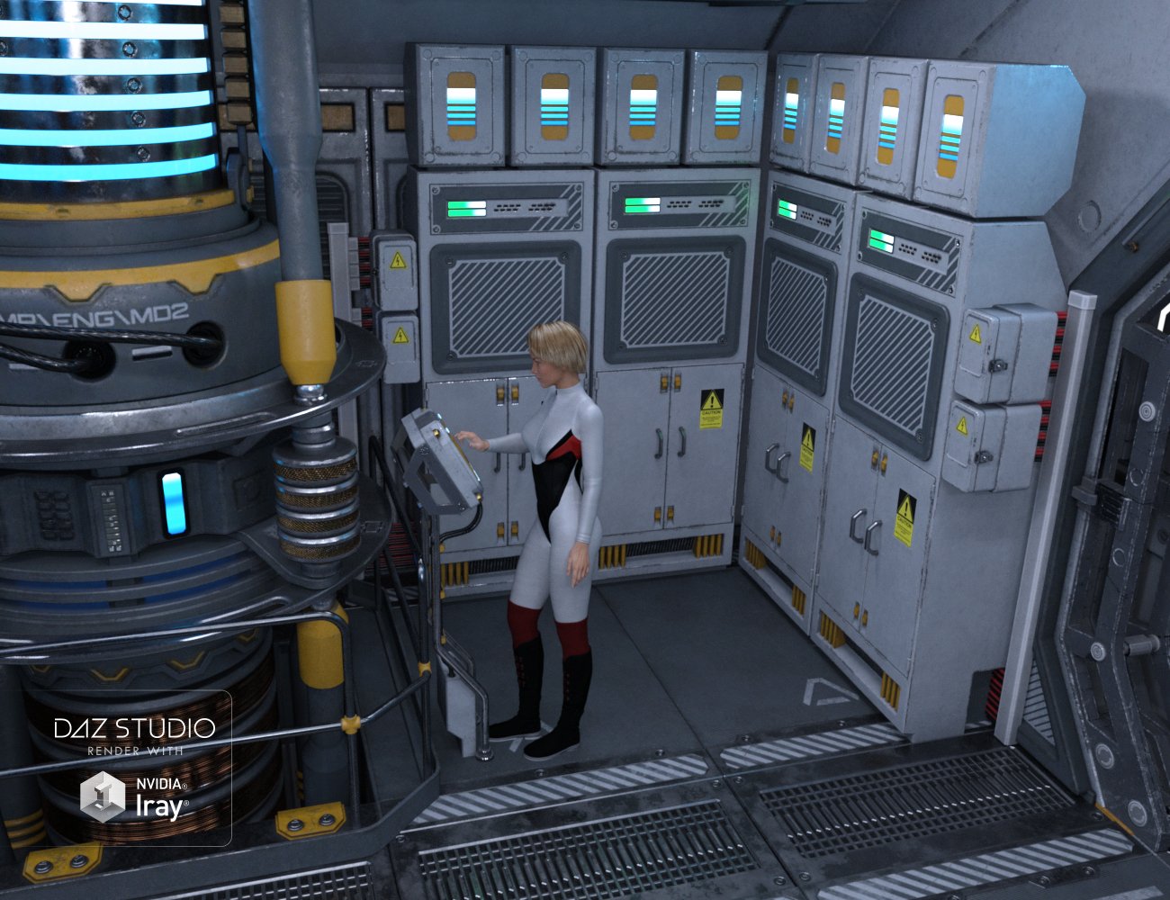 Sci-fi Engine Room A Sci-fi Engine Room A by: petipet, 3D Models by Daz 3D