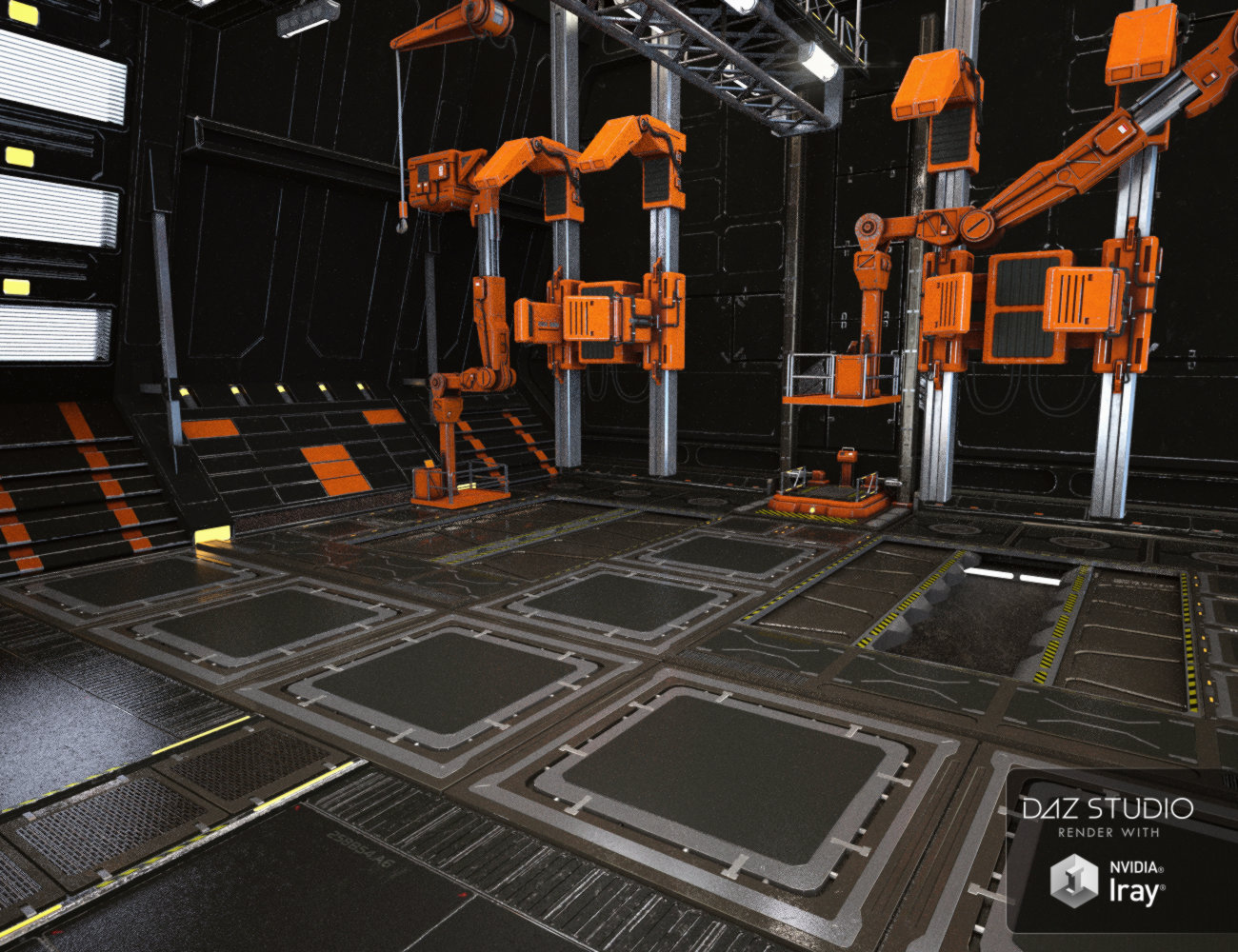 Mecha Hangar Mecha Hangar by: Mely3D, 3D Models by Daz 3D
