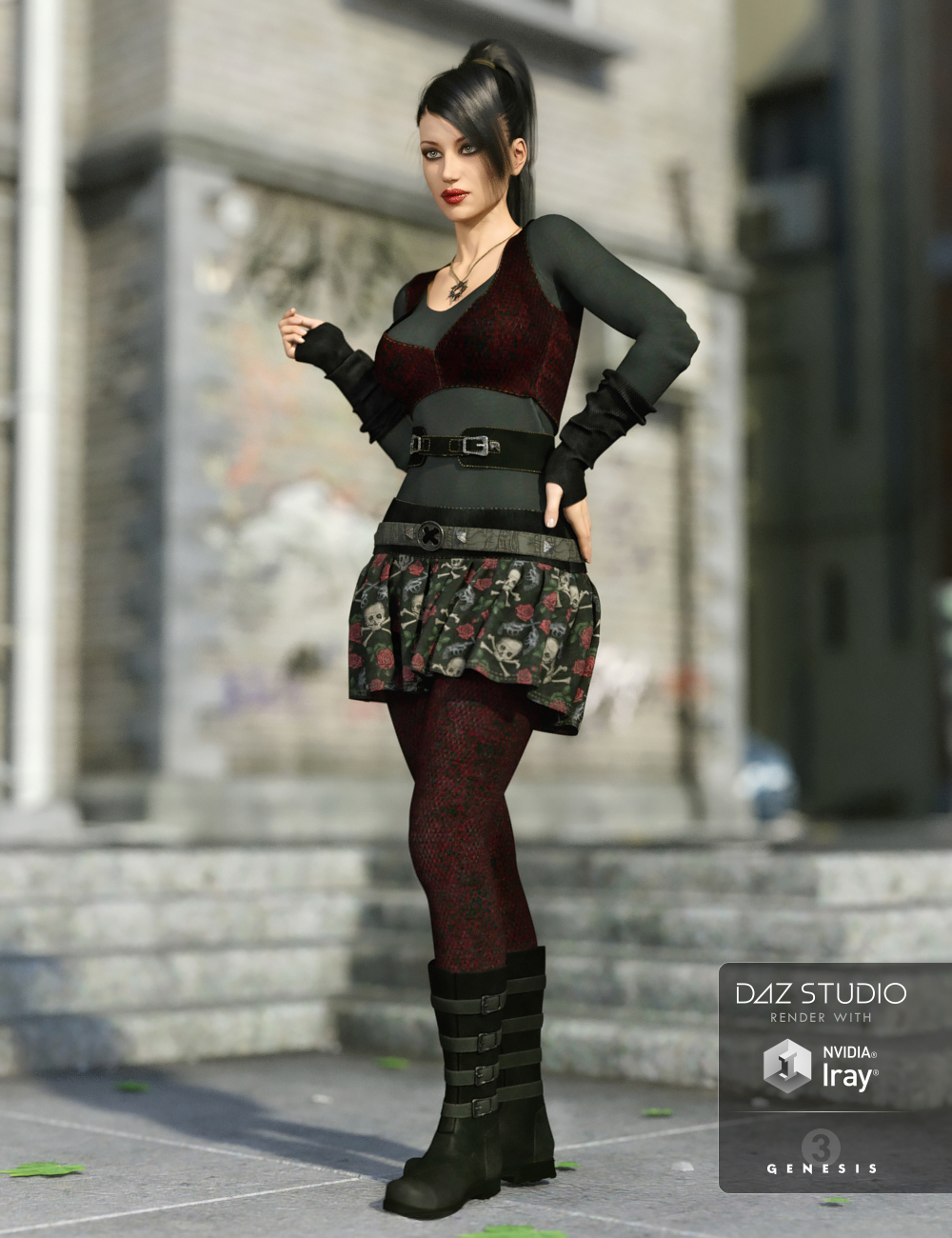 Gone Girl Outfit Textures by: Anna Benjamin, 3D Models by Daz 3D