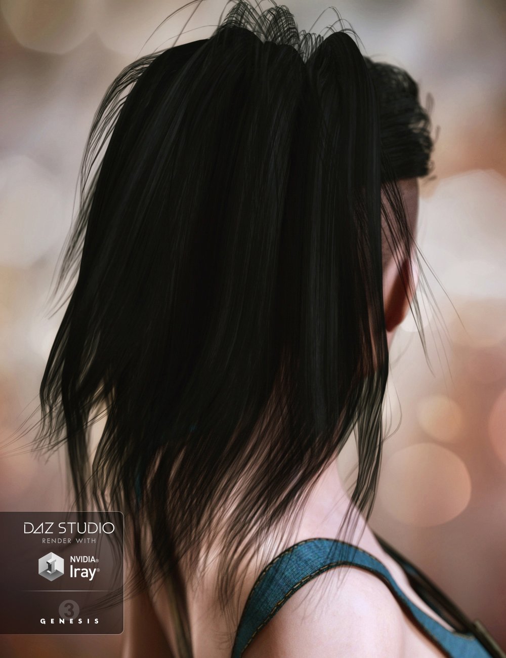 Nydo Hair for Genesis 3 Female(s) by: SWAM, 3D Models by Daz 3D