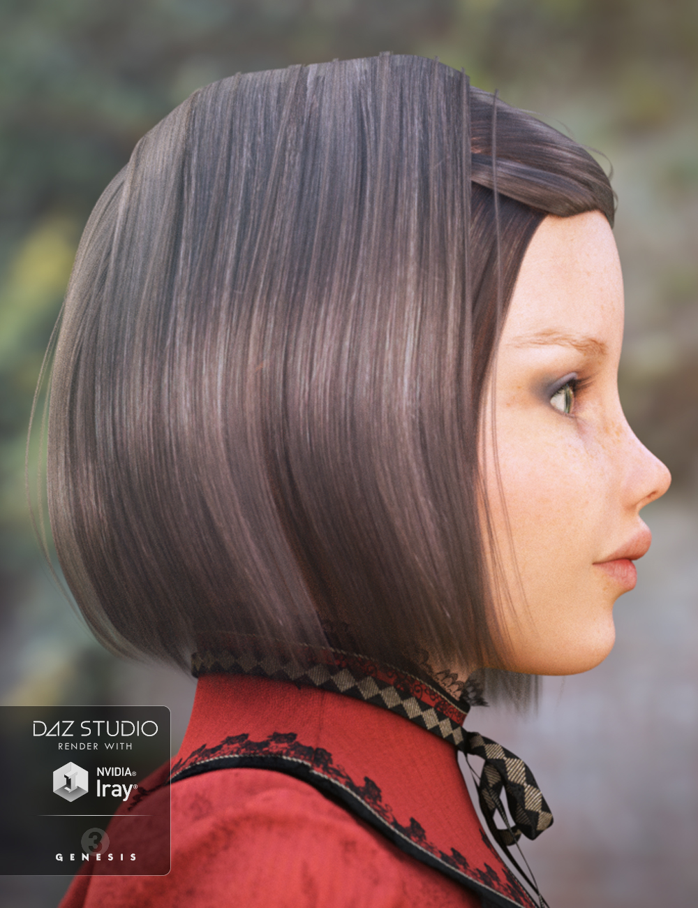 Kylie Hair for Genesis 3 Female(s) by: Propschick, 3D Models by Daz 3D