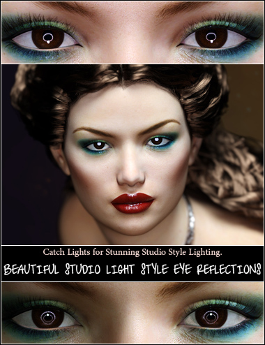 Promo Style Catch Lights for Iray by: ForbiddenWhispers, 3D Models by Daz 3D