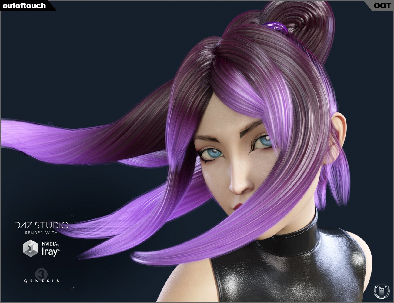 Strong Ponytail Stylized Hair for Genesis 3 Female(s) Strong Ponytail Stylized Hair for Genesis 3 Female(s) by: outoftouch, 3D Models by Daz 3D