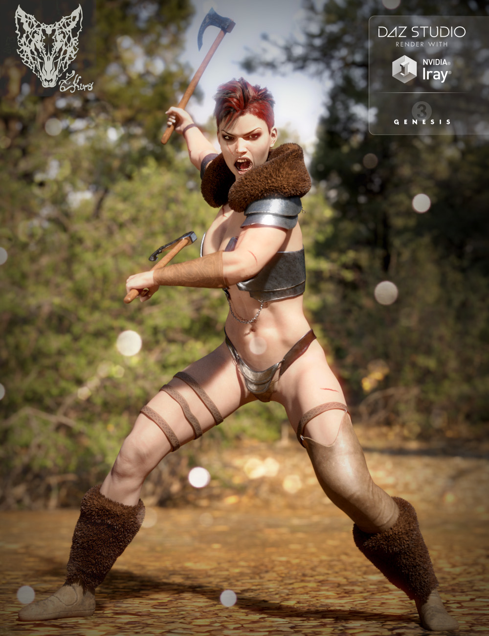Norse for Genesis 3 Female(s) by: ZKuro, 3D Models by Daz 3D
