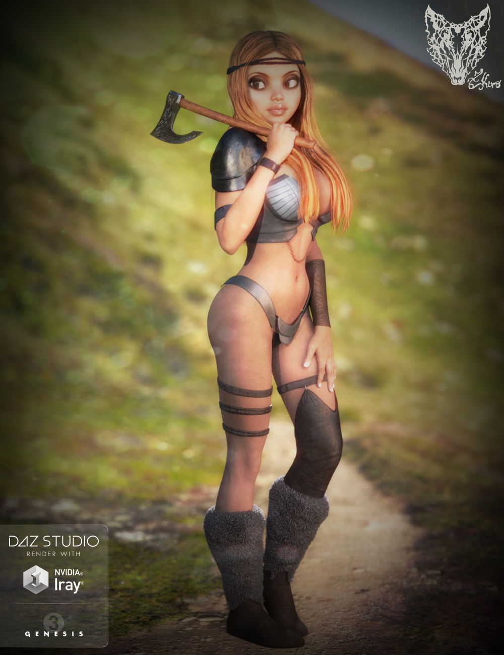 Norse for Genesis 3 Female(s) by: ZKuro, 3D Models by Daz 3D