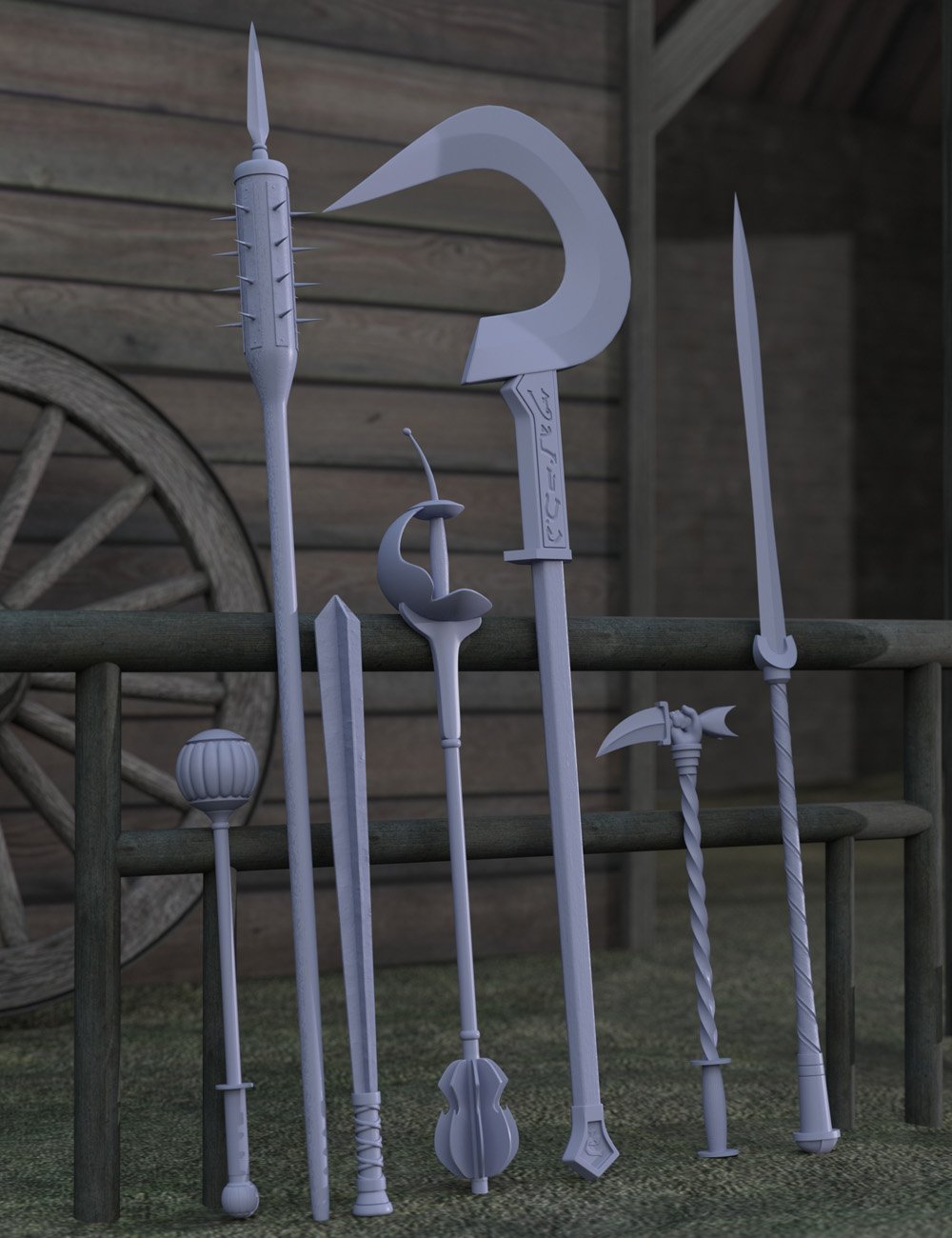 Haft and Harm Weapons Haft and Harm Weapons by: Valandar, 3D Models by Daz 3D