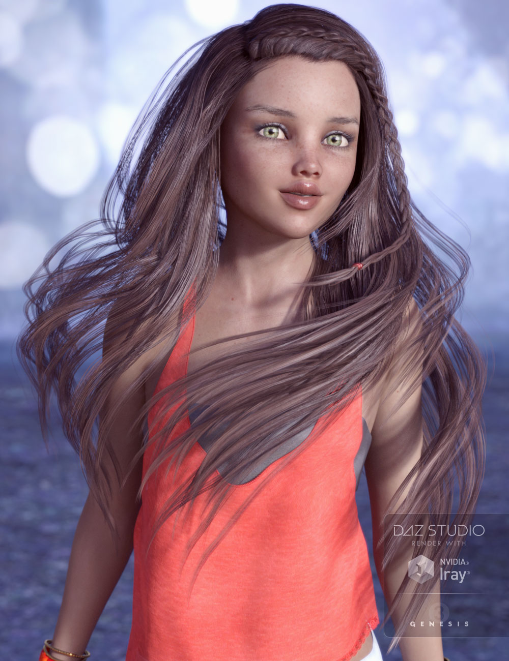 Tatum Hair for Genesis 3 Female(s) | Daz 3D