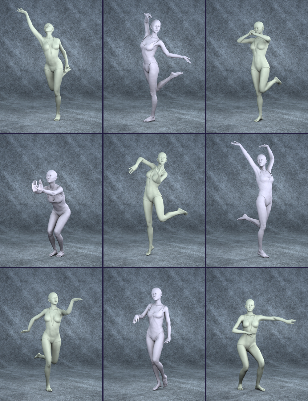 Eastern Dance Poses for Mei Lin 6 and 7 by: Quixotry, 3D Models by Daz 3D