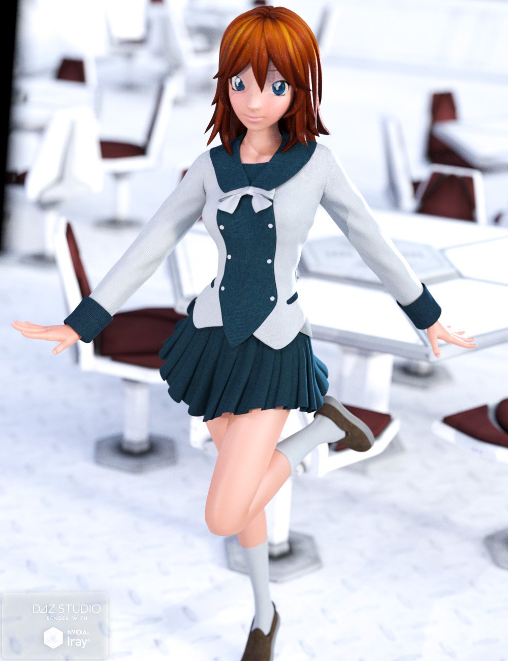 Blender 3.0 - Anime School Girl modeling 