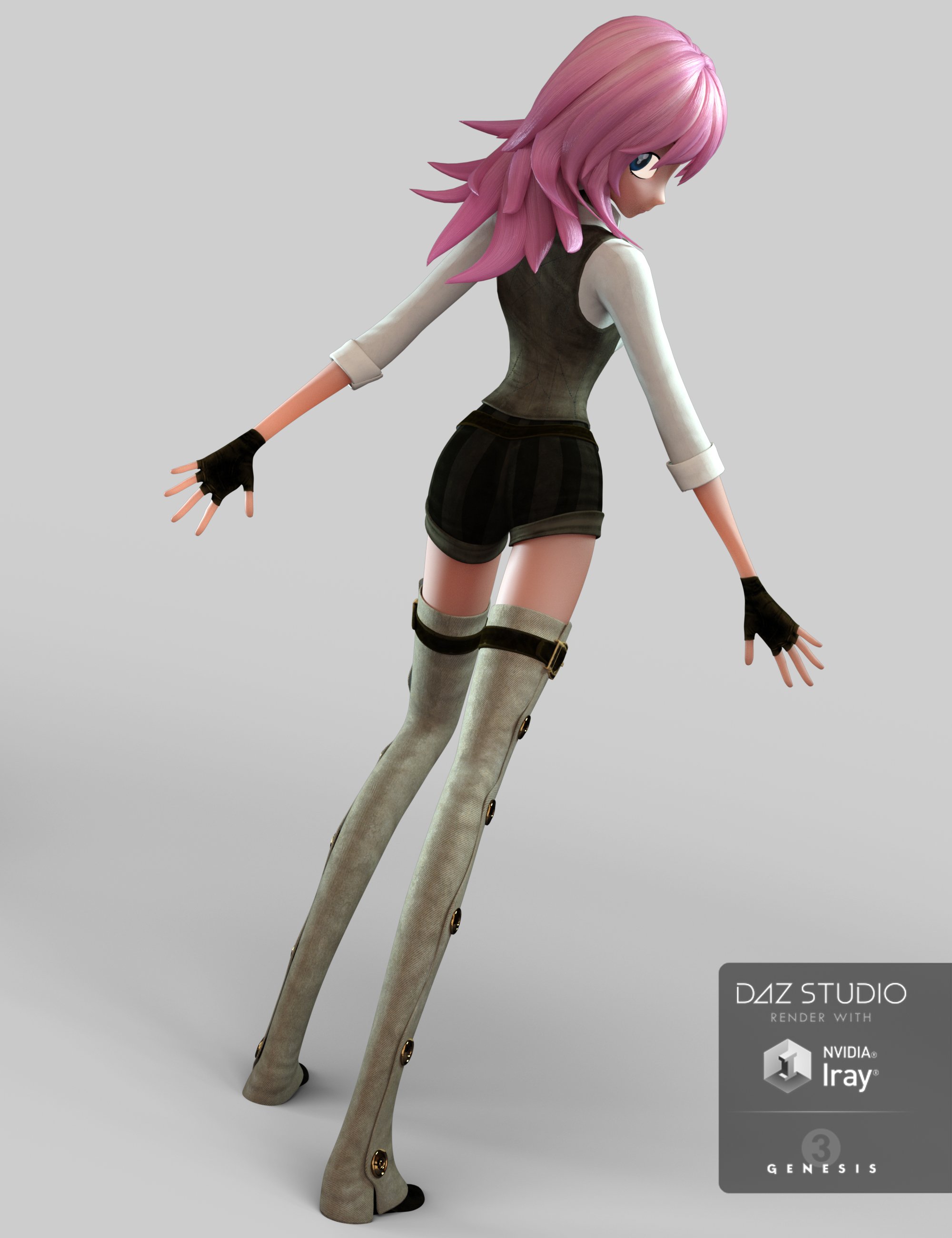 SteamStar Outfit for Genesis 3 Female(s) SteamStar Outfit for Genesis 3 Female(s) by: Lady LittlefoxCake One, 3D Models by Daz 3D