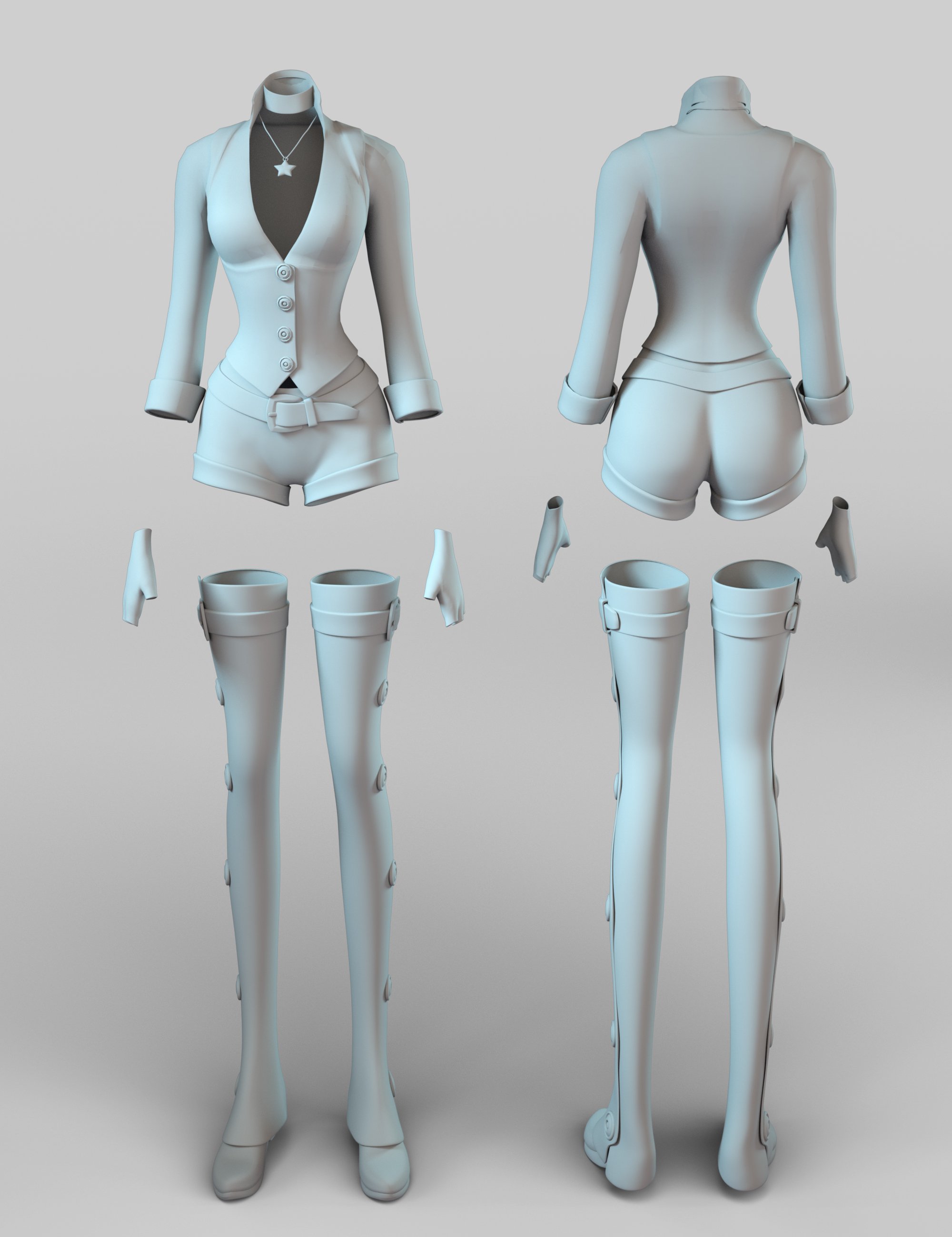 SteamStar Outfit for Genesis 3 Female(s) SteamStar Outfit for Genesis 3 Female(s) by: Lady LittlefoxCake One, 3D Models by Daz 3D