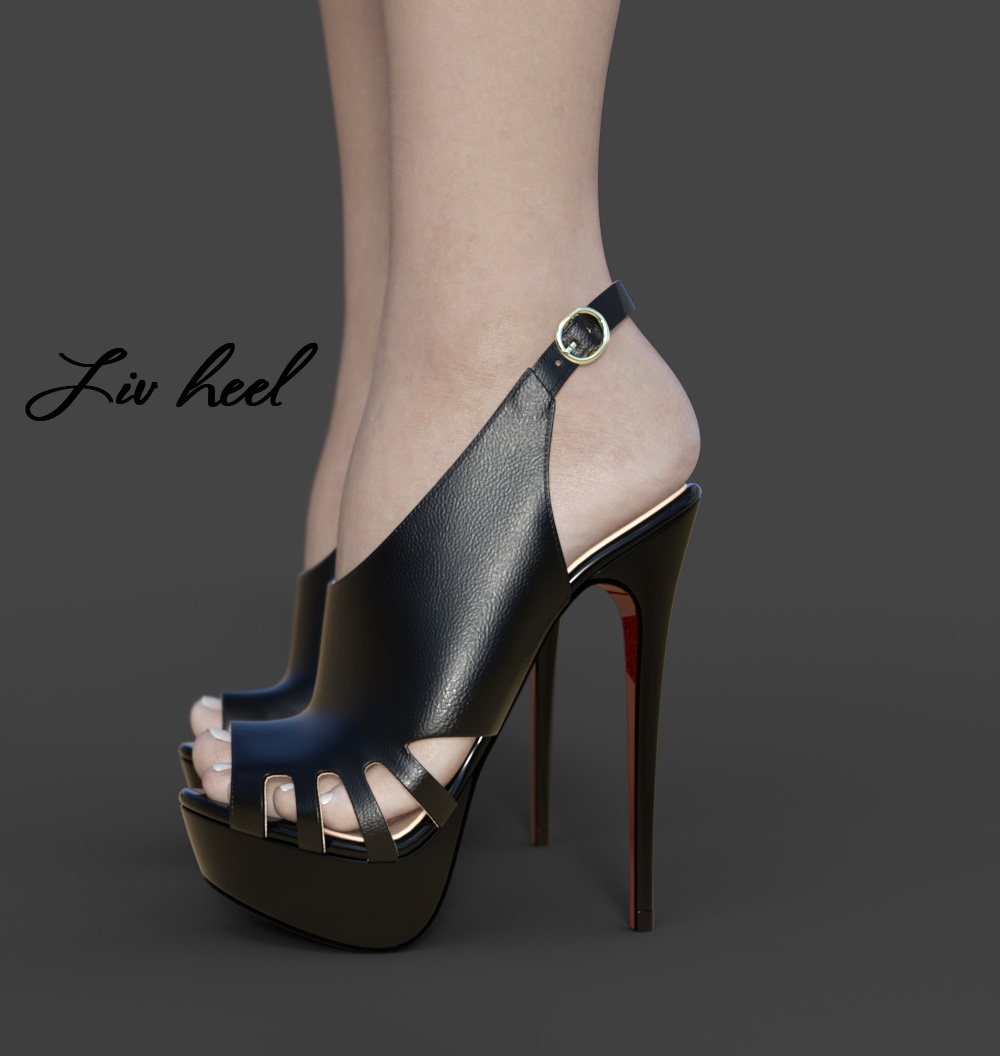 Liv High Heels for Genesis 3 Female(s) | Daz 3D