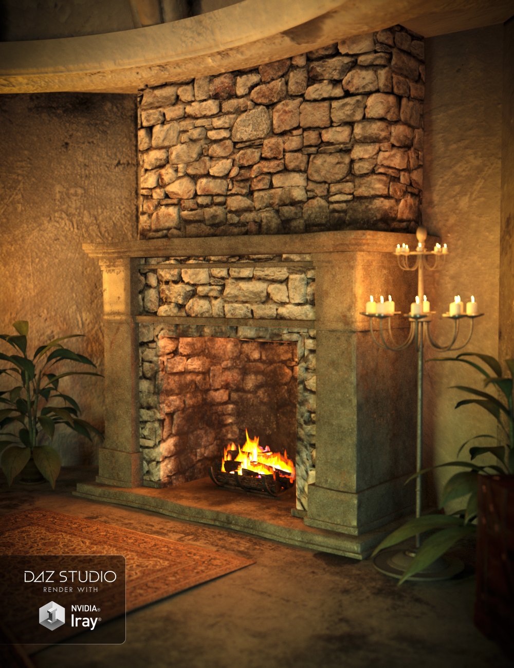 Old World Chamber by: , 3D Models by Daz 3D