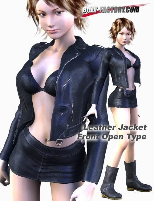 A3 Leather Wear Set by: BILLY-T, 3D Models by Daz 3D
