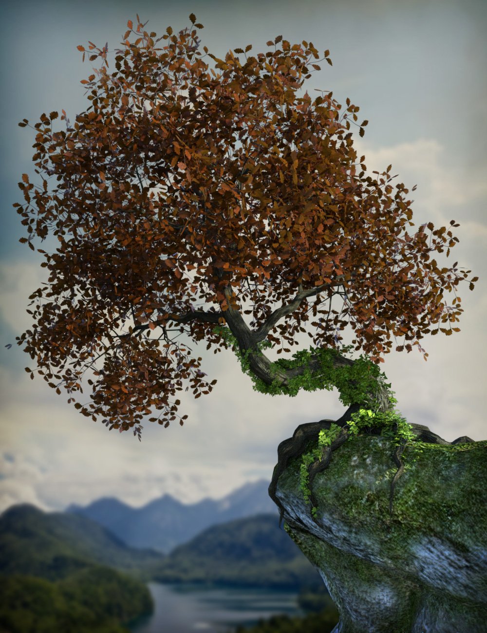 Poseable Trees with Ivy by: esha, 3D Models by Daz 3D