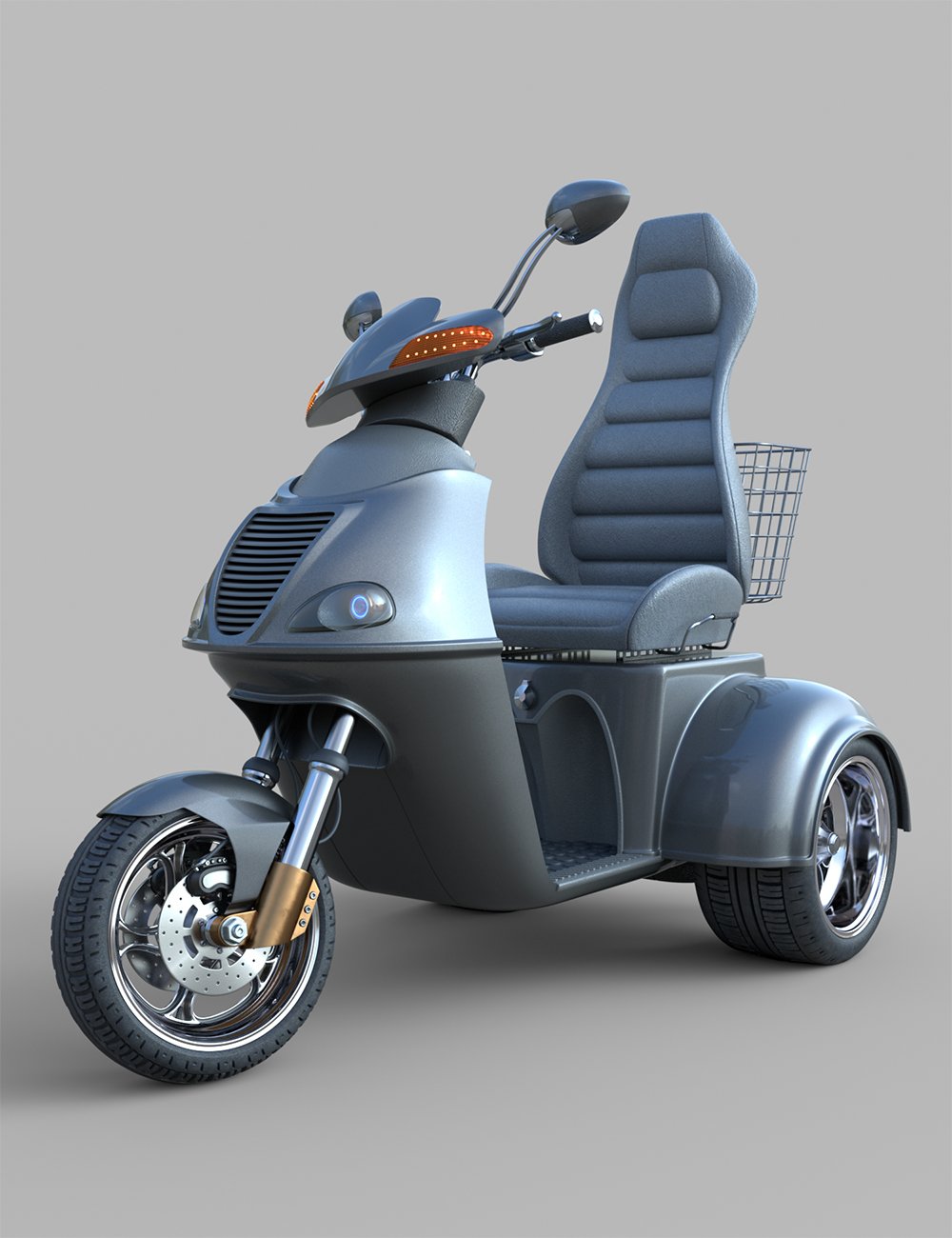 The Wanderer Mobility Scooter by: Mechaven, 3D Models by Daz 3D