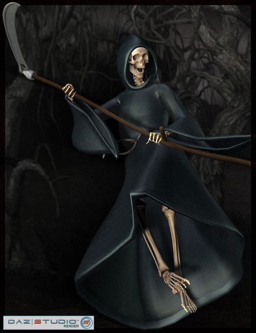 Reaper for the DAZ M3 Skeleton by: Lourdes, 3D Models by Daz 3D