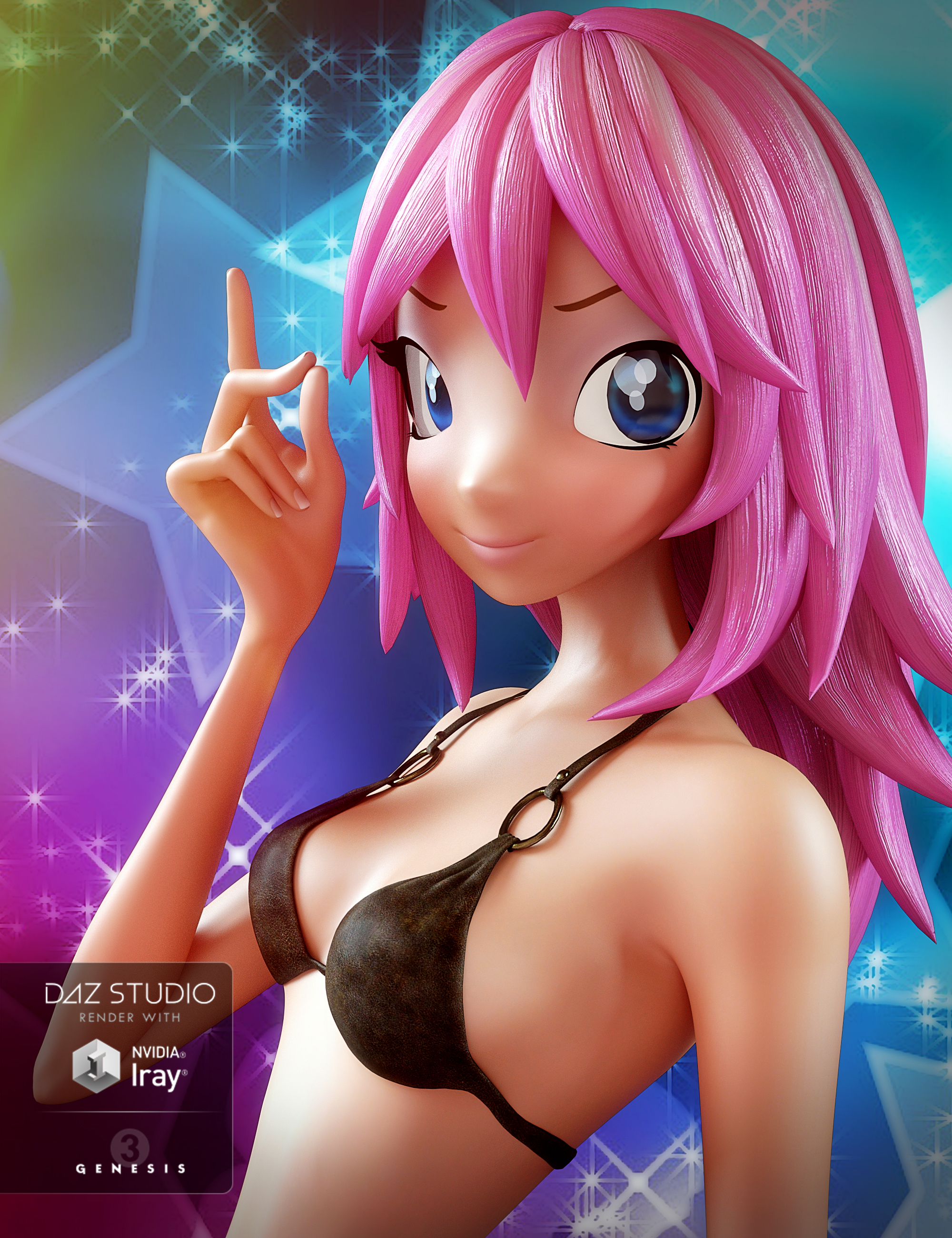 Star 2.0 for Genesis 3 Female by: Lady LittlefoxTravelerCake One, 3D Models by Daz 3D