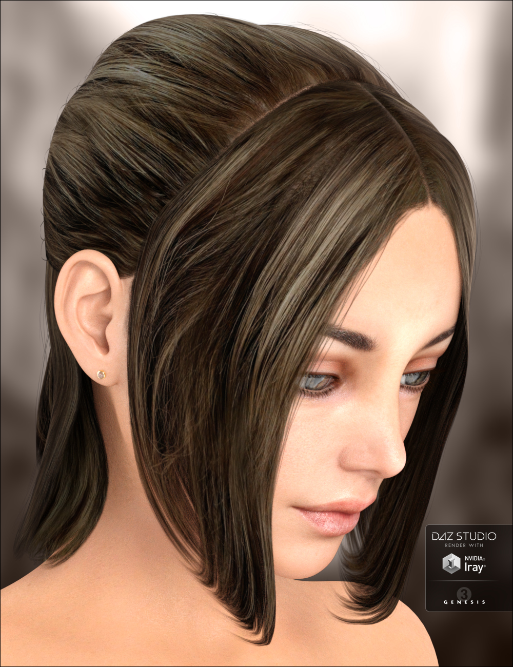 Claudette Hair by: DarkStarBurningMindVision G.D.S., 3D Models by Daz 3D