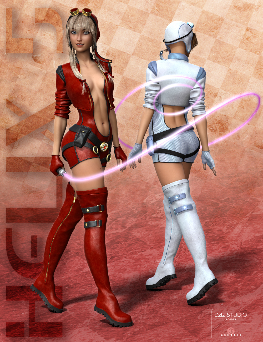 Helix 5 for Genesis 3 Female(s) by: SloshWerks, 3D Models by Daz 3D