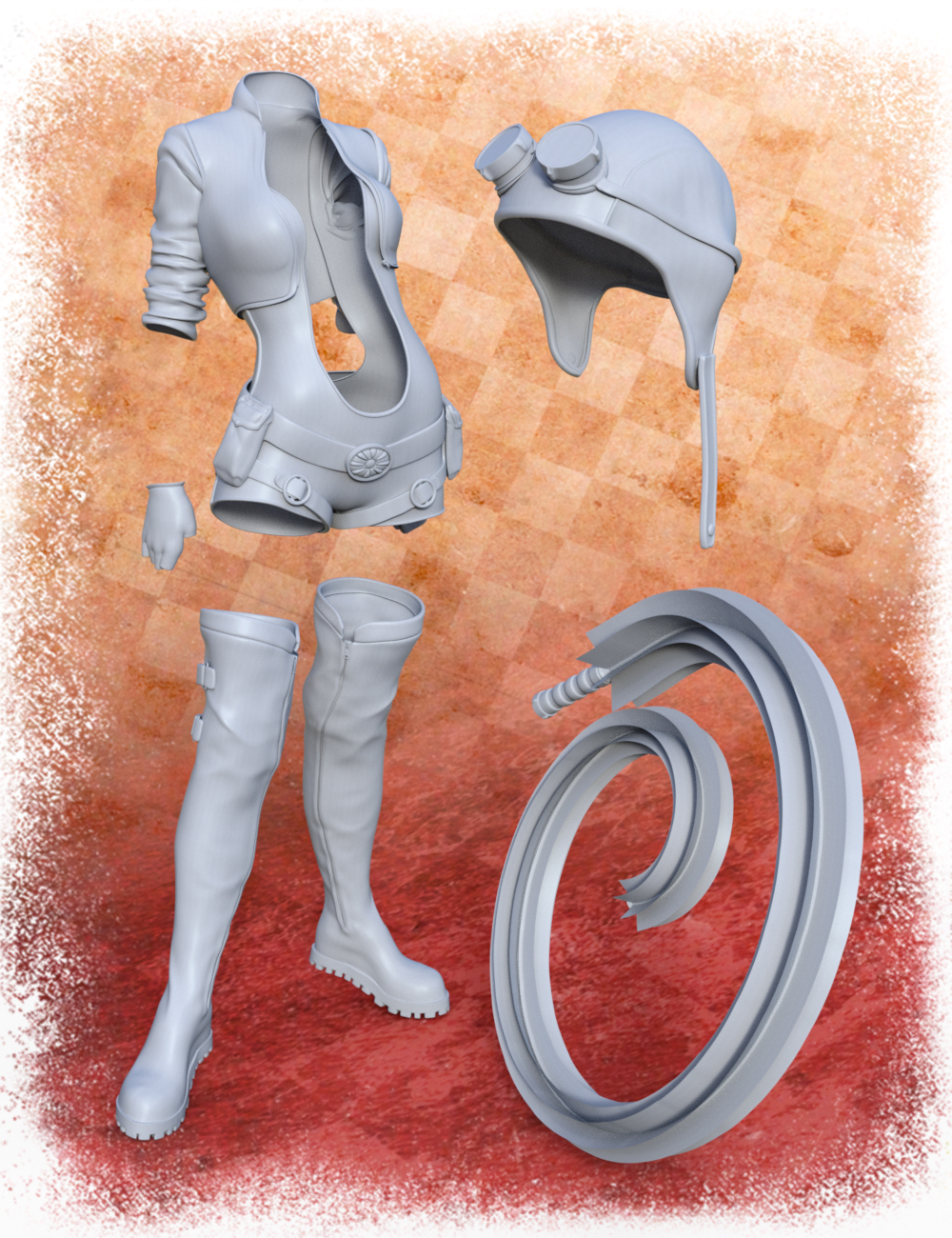 Helix 5 for Genesis 3 Female(s) by: SloshWerks, 3D Models by Daz 3D