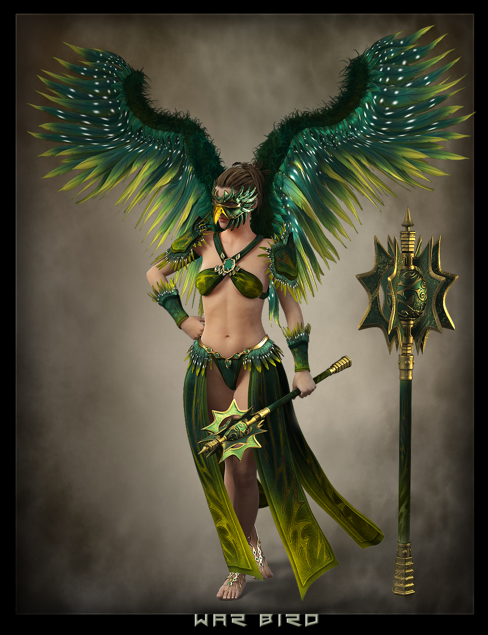 War Bird Outfit and Poses for Genesis 3 Female(s) War Bird Outfit and Poses for Genesis 3 Female(s) by: IgnisSerpentus, 3D Models by Daz 3D