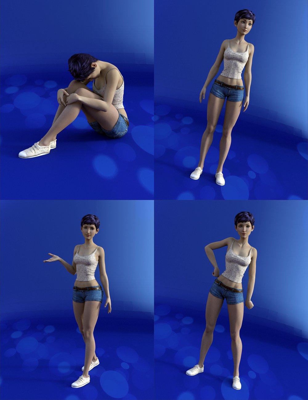 Shojo Poses for Aiko 7 Shojo Poses for Aiko 7 by: Muscleman, 3D Models by Daz 3D