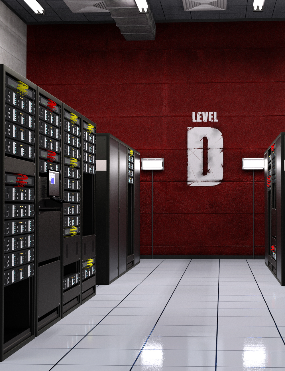 Server Room by: Moonscape Graphics, 3D Models by Daz 3D