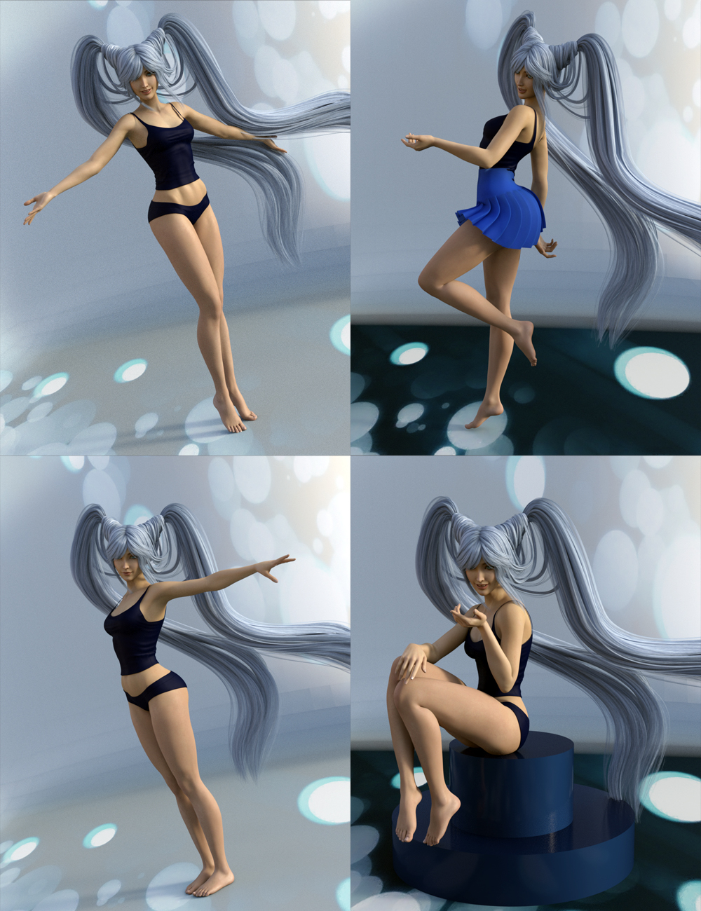 MahoShojo Poses for Aiko 7 by: Muscleman, 3D Models by Daz 3D