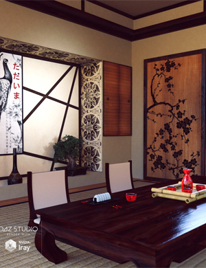 Tadaima Interior Tadaima Interior by: Lilflame, 3D Models by Daz 3D