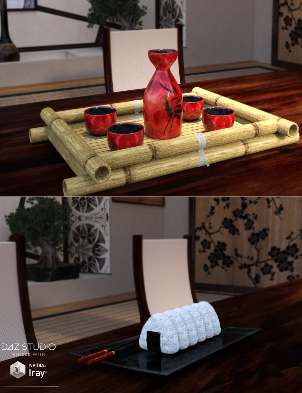 Tadaima Interior by: Lilflame, 3D Models by Daz 3D