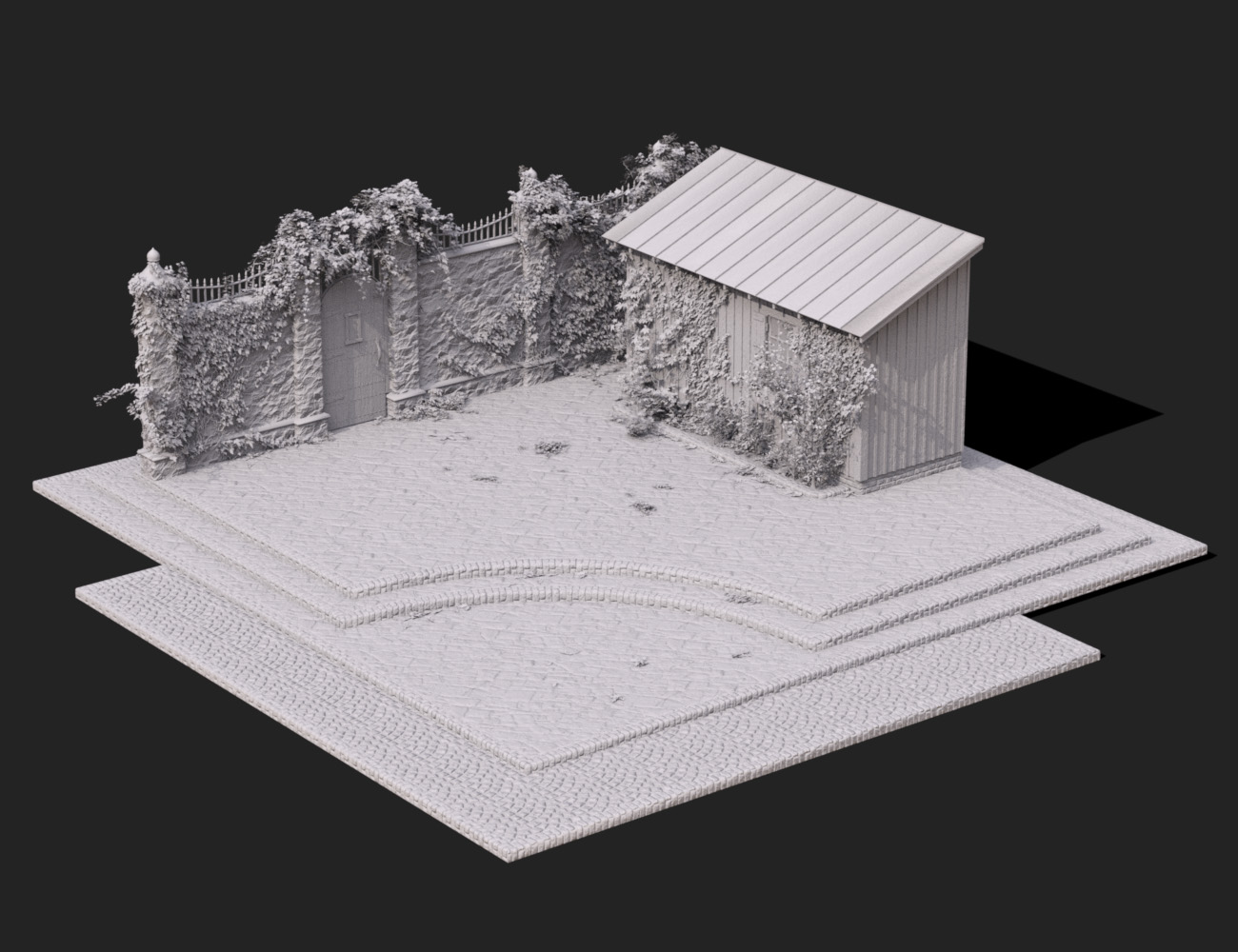 Old Garden - Structures by: Dumor3D, 3D Models by Daz 3D