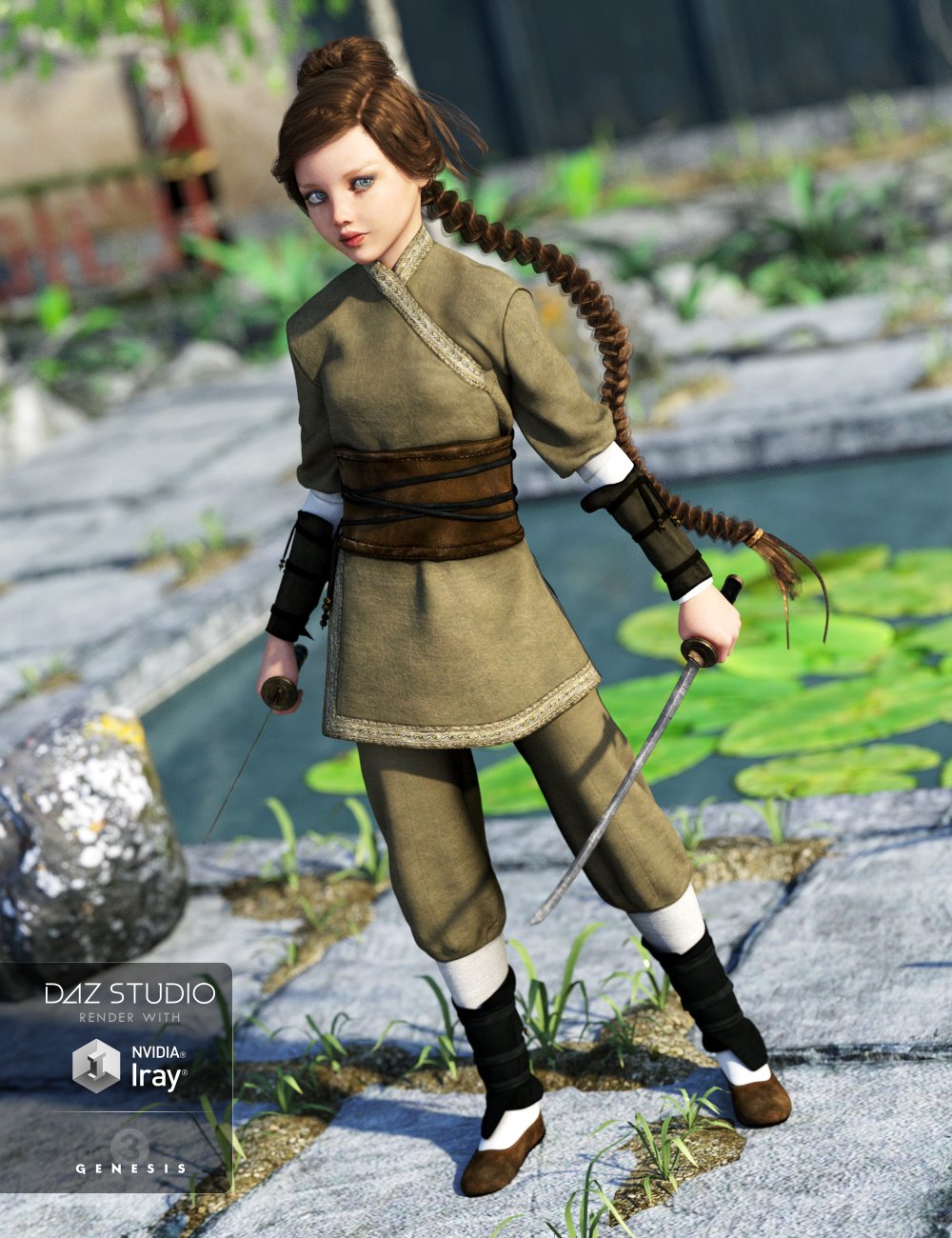 Water Spirit Warrior Outfit for Genesis 3 Female(s) Water Spirit Warrior Outfit for Genesis 3 Female(s) by: NikisatezSarsa, 3D Models by Daz 3D