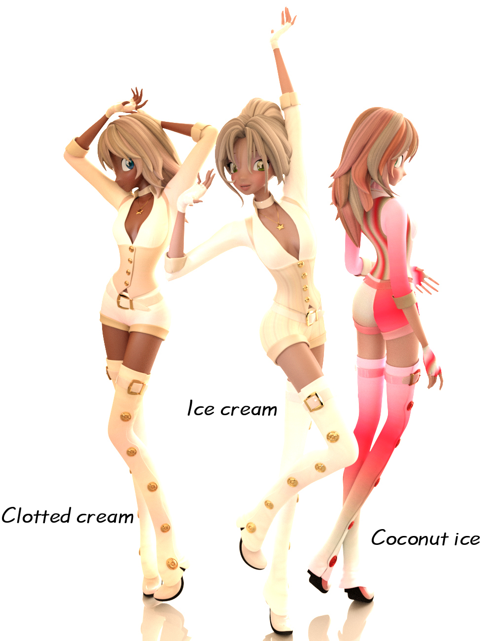 Iray Candy Textures for SteamStar Outfit by: , 3D Models by Daz 3D