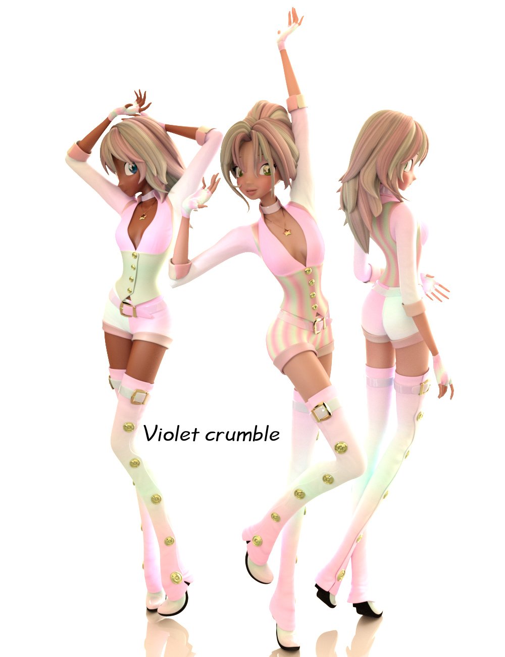 Iray Candy Textures for SteamStar Outfit Iray Candy Textures for SteamStar Outfit by: , 3D Models by Daz 3D