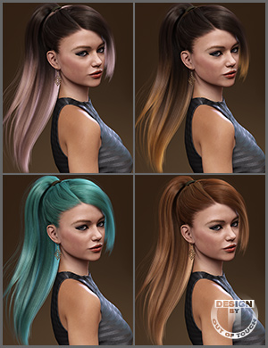 Rochelle Ponytail Hair Iray Texture XPansion Rochelle Ponytail Hair Iray Texture XPansion by: outoftouch, 3D Models by Daz 3D