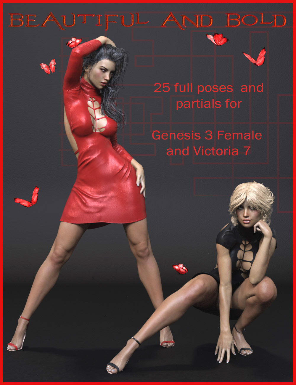 Beautiful and Bold Poses by: ilona, 3D Models by Daz 3D