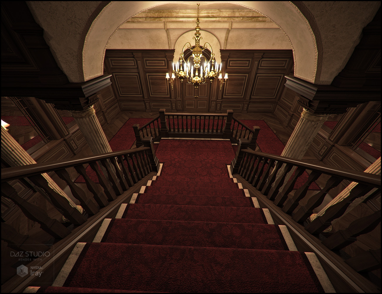 Anderson Hall Vestibule Iray Addon by: Jack Tomalin, 3D Models by Daz 3D