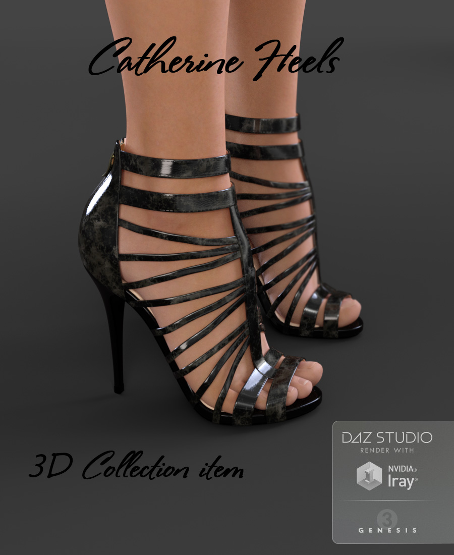 Catherine Heels for Genesis 3 Female(s) by: Arryn, 3D Models by Daz 3D