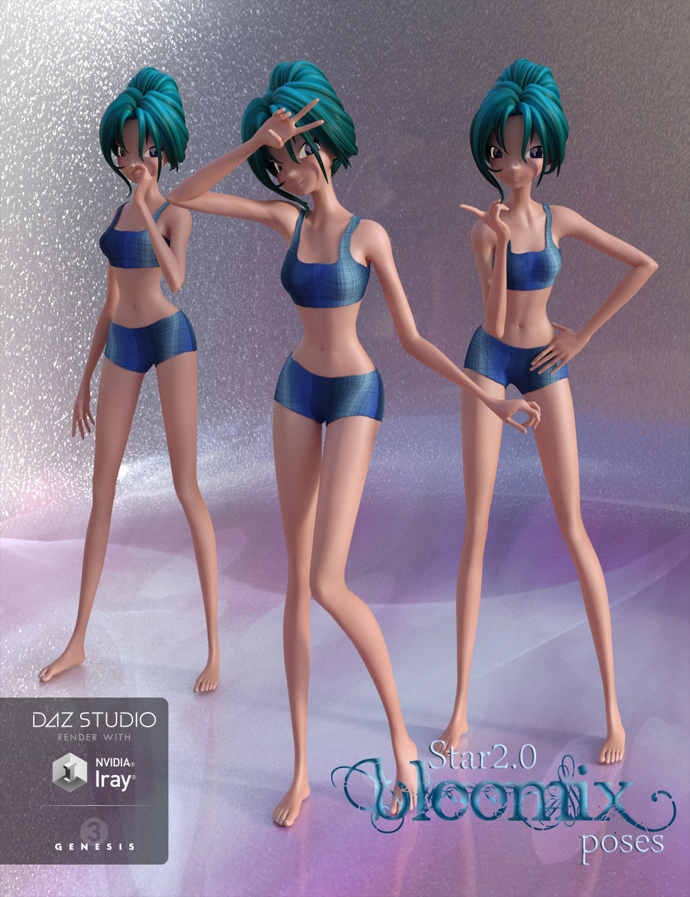 BloomiX Poses for Star 2.0 by: Muscleman, 3D Models by Daz 3D