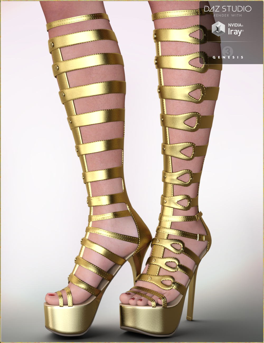 Lucia Shoes for Genesis 3 Female(s) by: NikisatezOziChick, 3D Models by Daz 3D